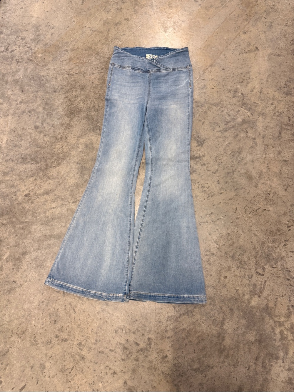 We The Free Light Wash High-Rise Flare Jeans